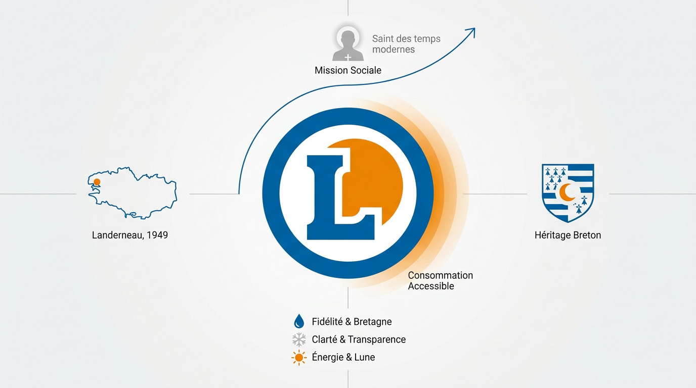 Évolution et symbolique du logo Leclerc de 1949 à nos jours