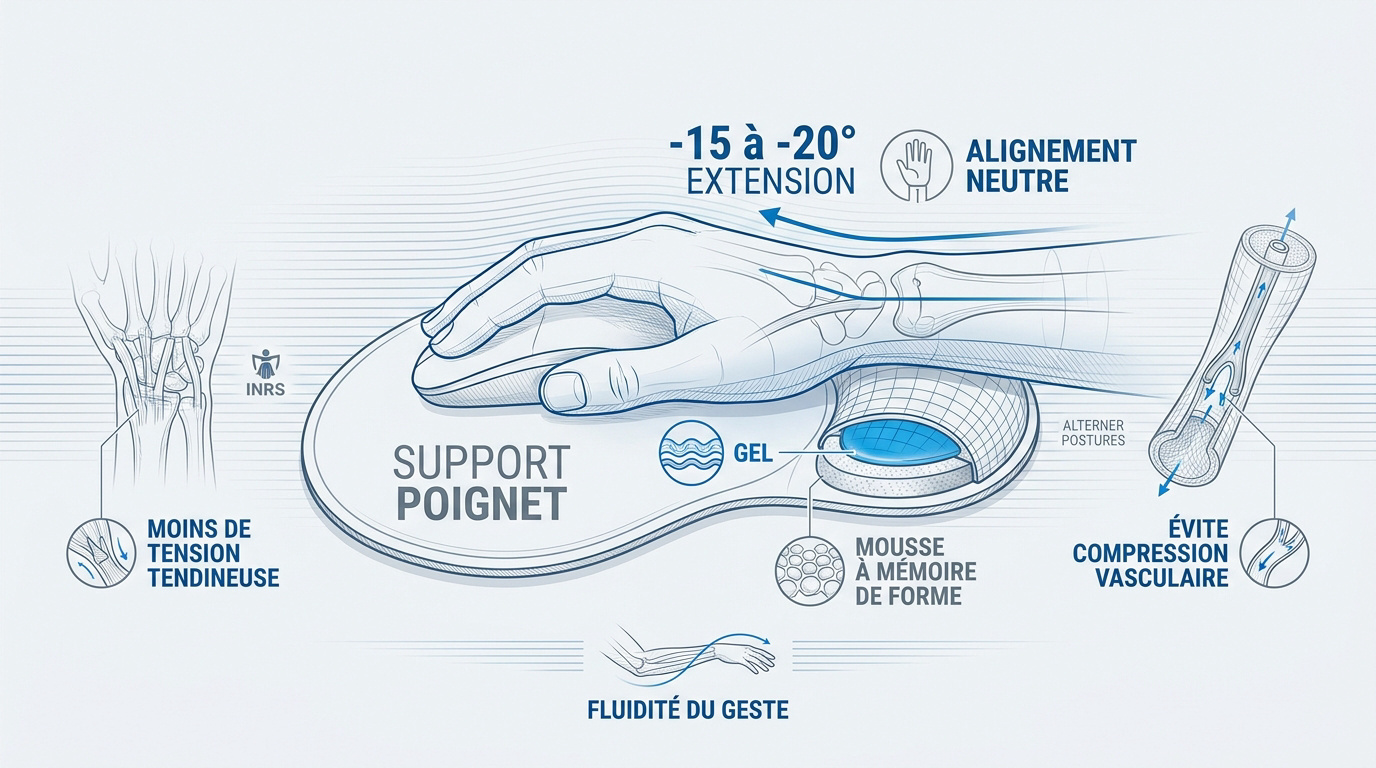 Tapis de souris ergonomique : analyse et prévention des TMS — couverture JPR International
