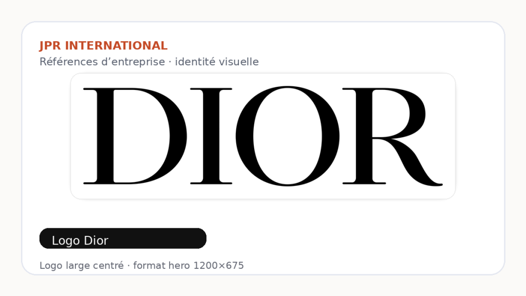 Logo officiel Dior en grand format
