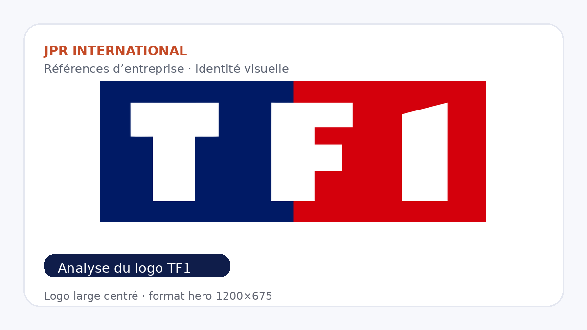 Logo officiel TF1 en grand format