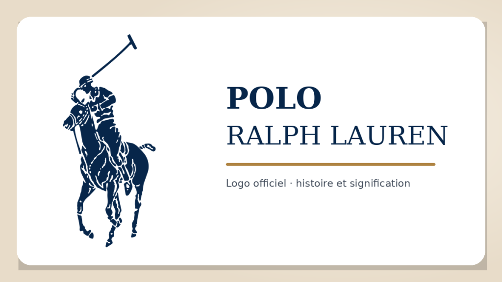 Logo officiel Polo Ralph Lauren avec cavalier