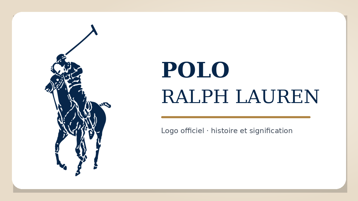Logo officiel Polo Ralph Lauren avec cavalier