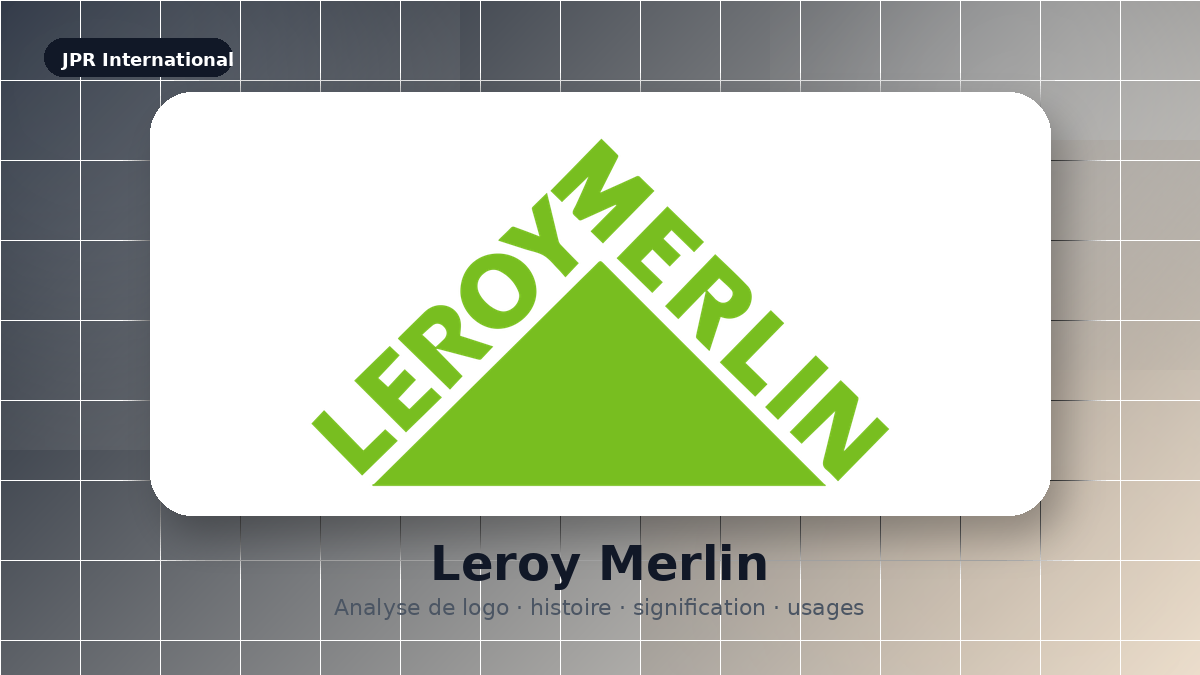 Logo Leroy Merlin : identité visuelle et habitat