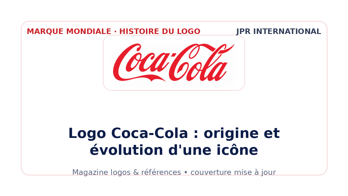 Logo Coca-Cola : origine et évolution d'une icône mondiale