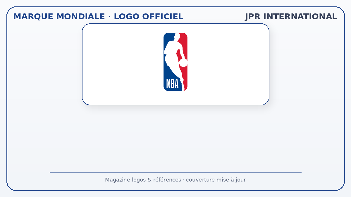 Logo officiel NBA : silhouette emblématique de la ligue de basketball