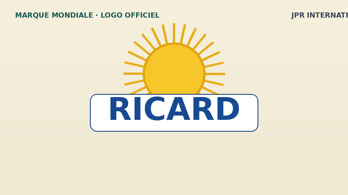 Logo Ricard officiel sur fond clair