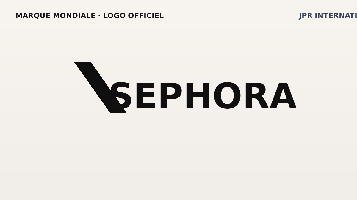 Logo Sephora officiel sur fond clair