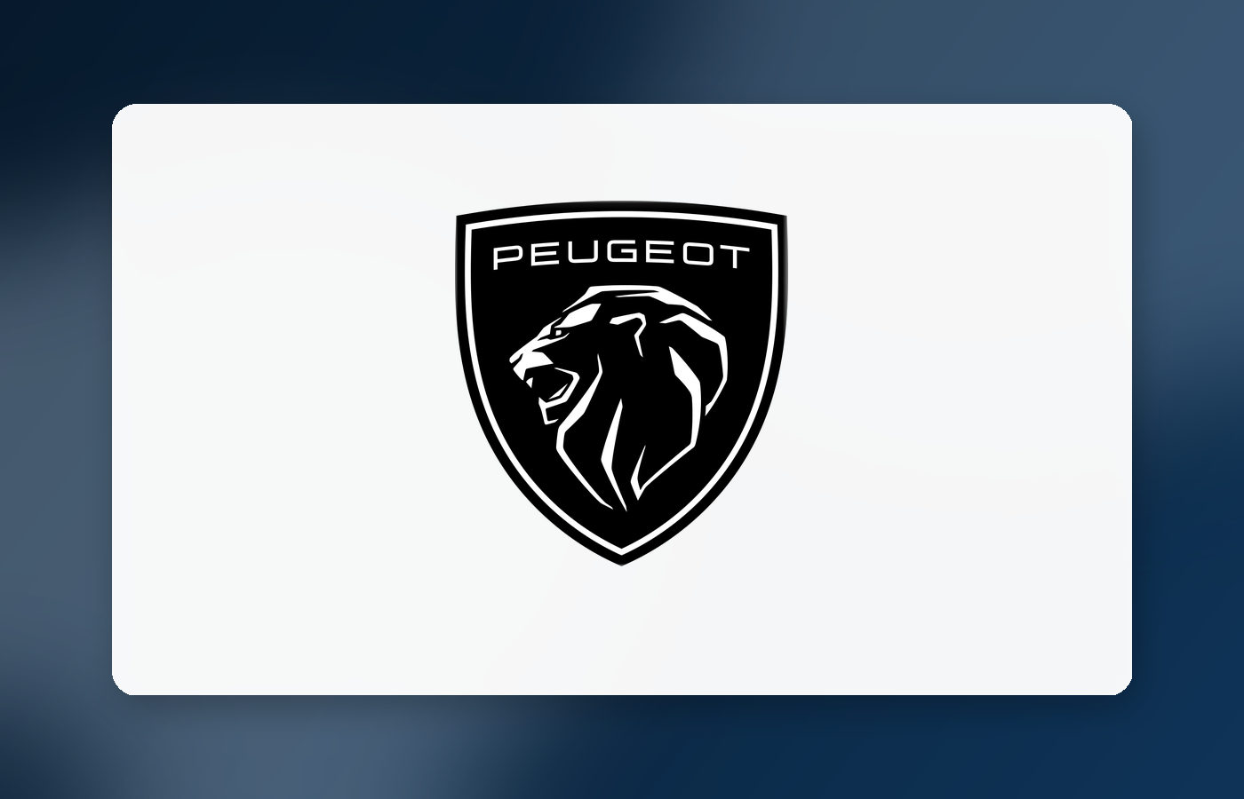 Logo officiel Peugeot en grand format