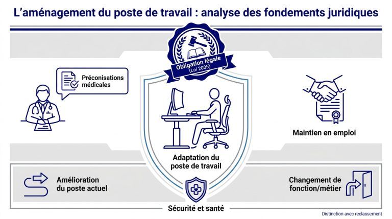 Aménagement du poste de travail : cadre légal et solutions