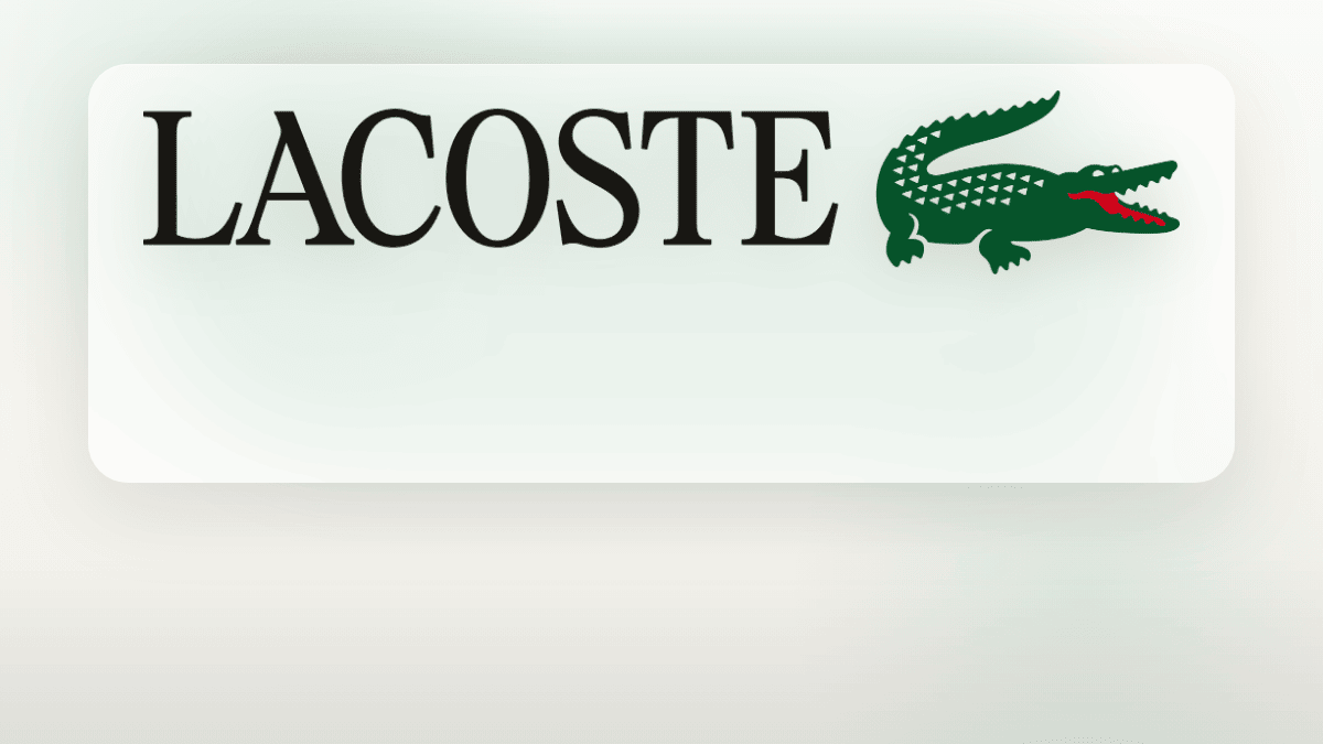 Logo officiel Lacoste en grand format