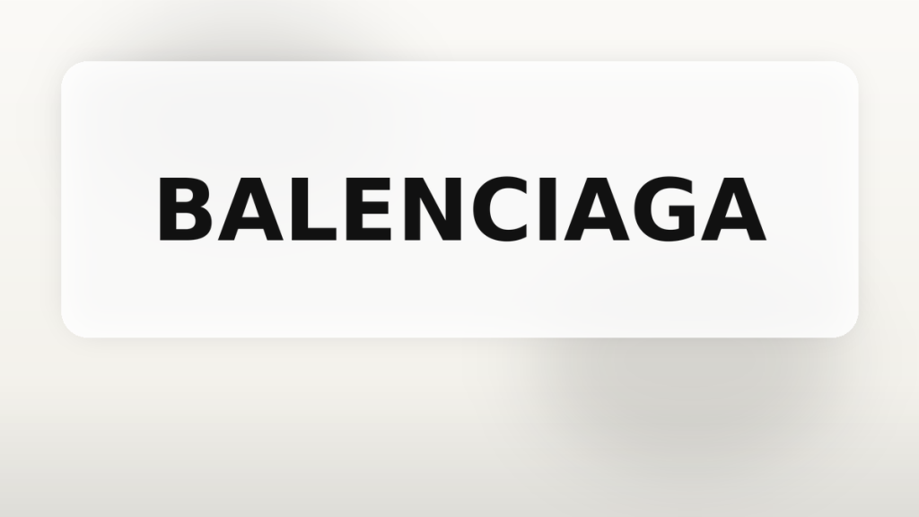 Balenciaga : décryptage de son logotype emblématique