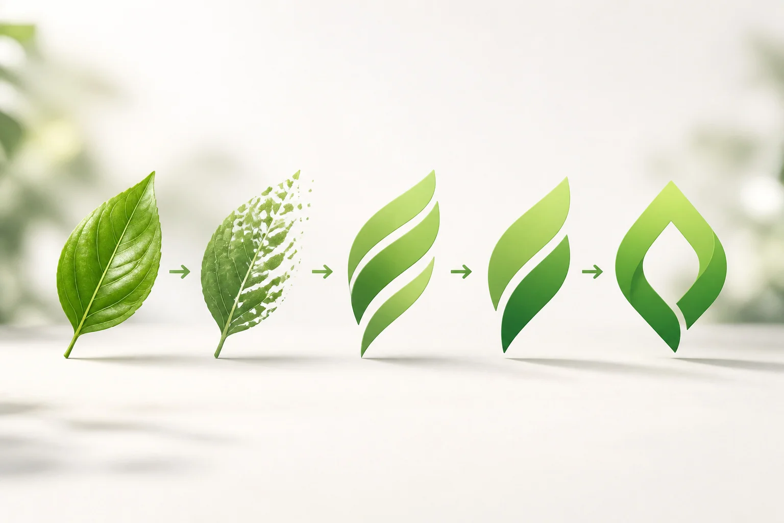 Evolution dun logo vert de la nature a la modernite