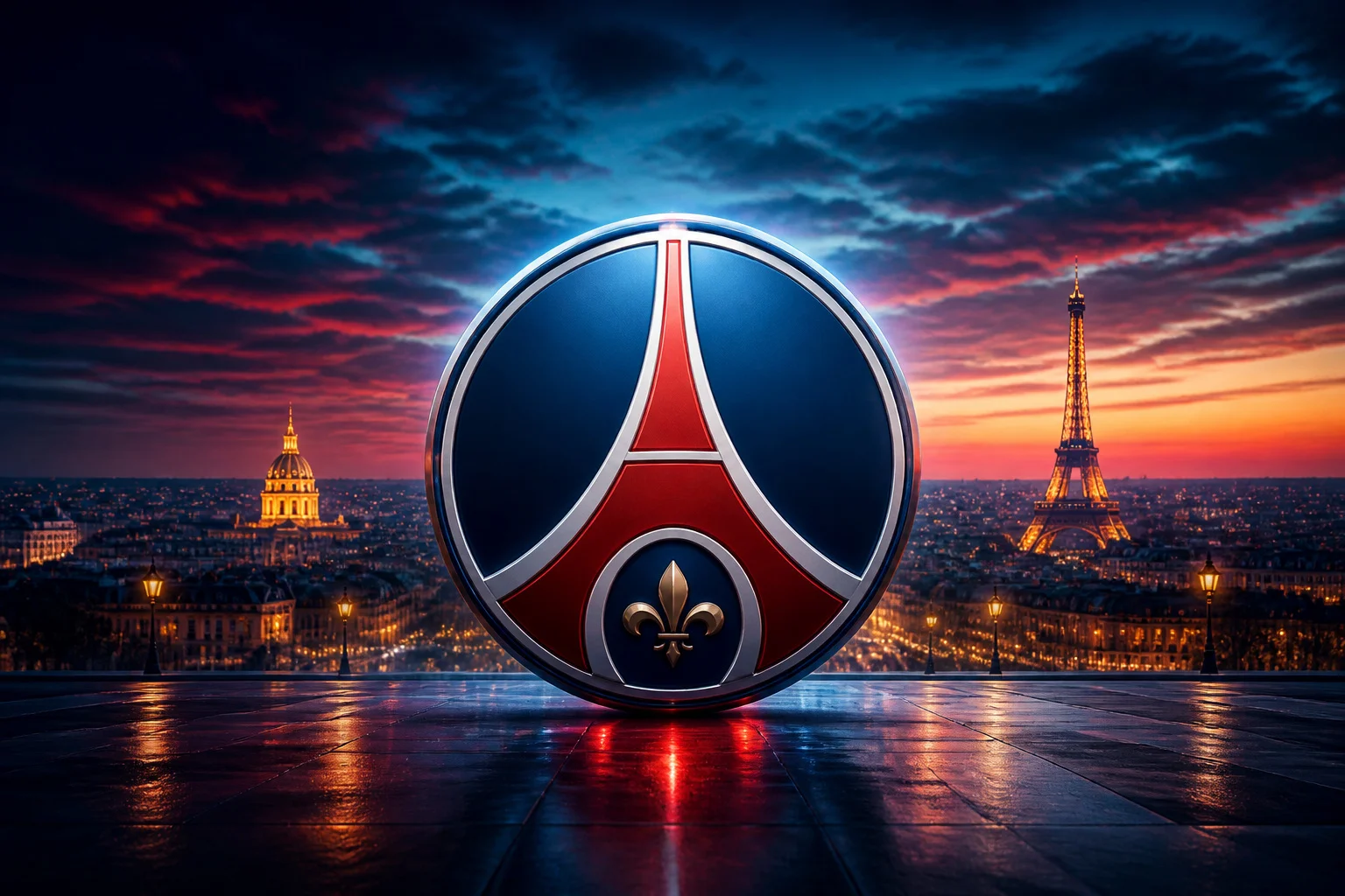 Symbole parisien au crepuscule