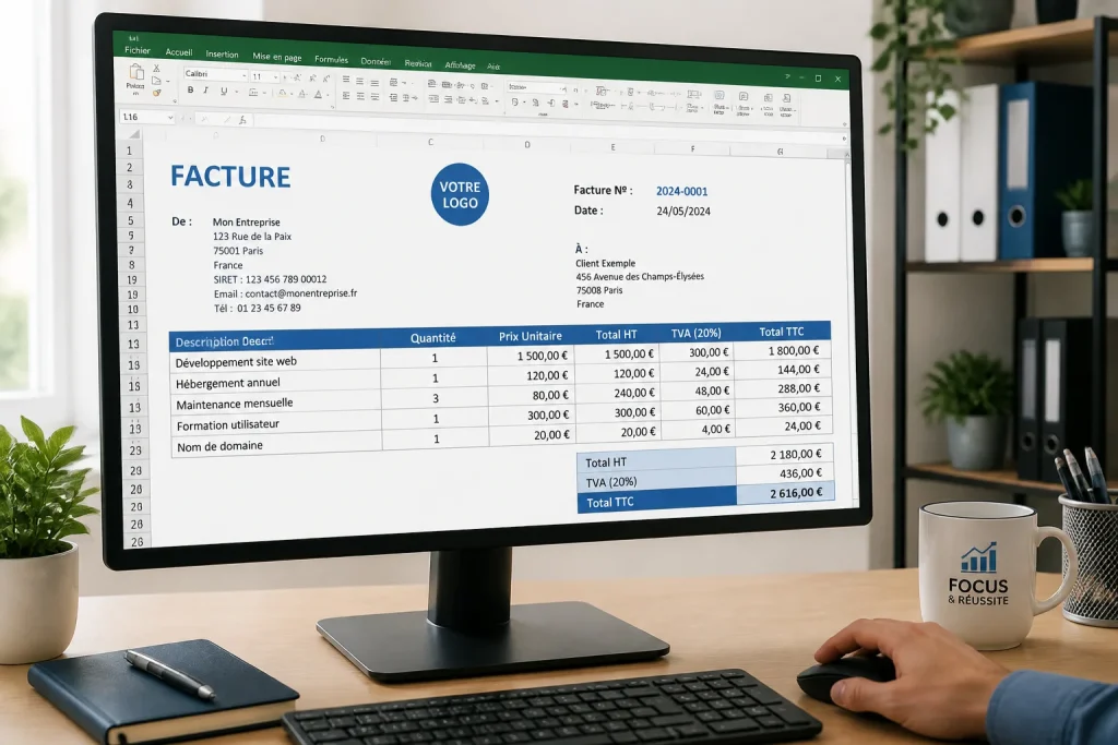 Modèle facture Excel gratuit : simplifiez votre facturation