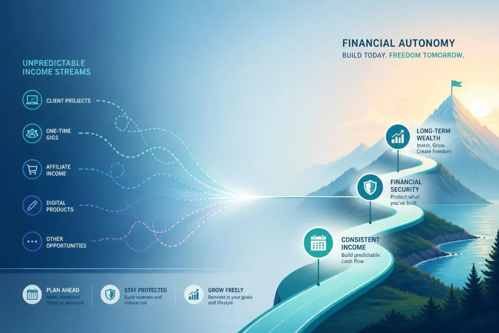 Revenus irréguliers et projets de long terme : comment les indépendants peuvent-ils renforcer leur autonomie financière ?