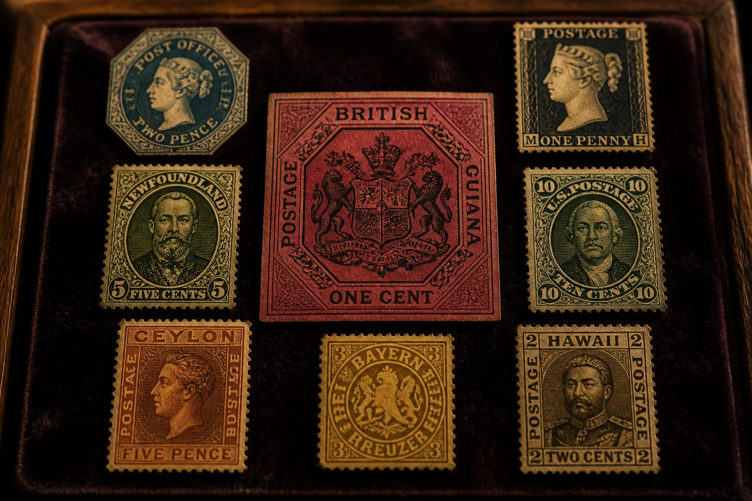 Collection de timbres rares et precieux